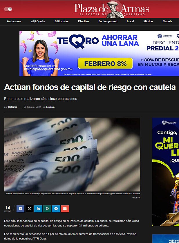 Actan fondos de capital de riesgo con cautela